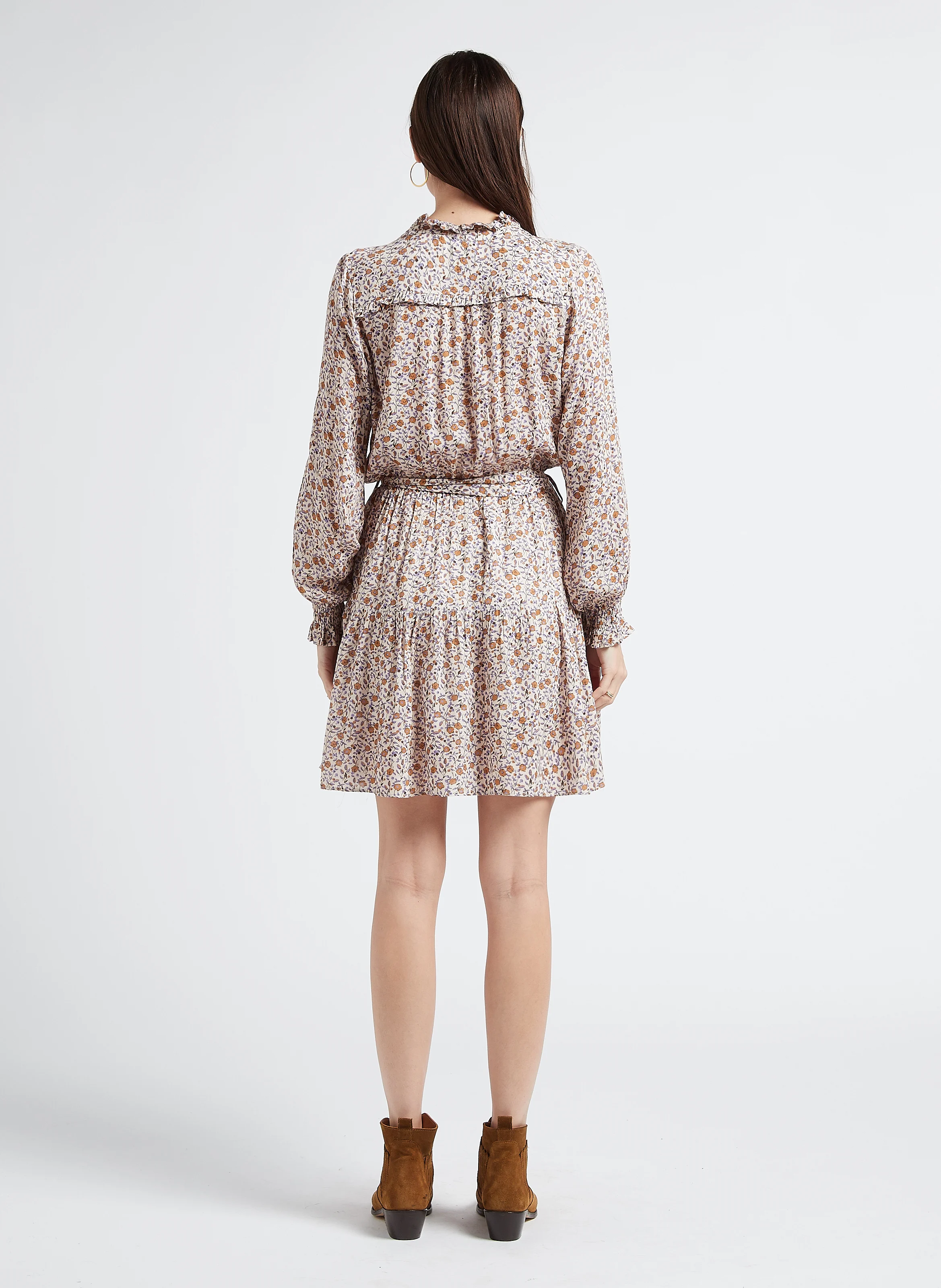 Robe cintrée à imprimé floral | Multicolore