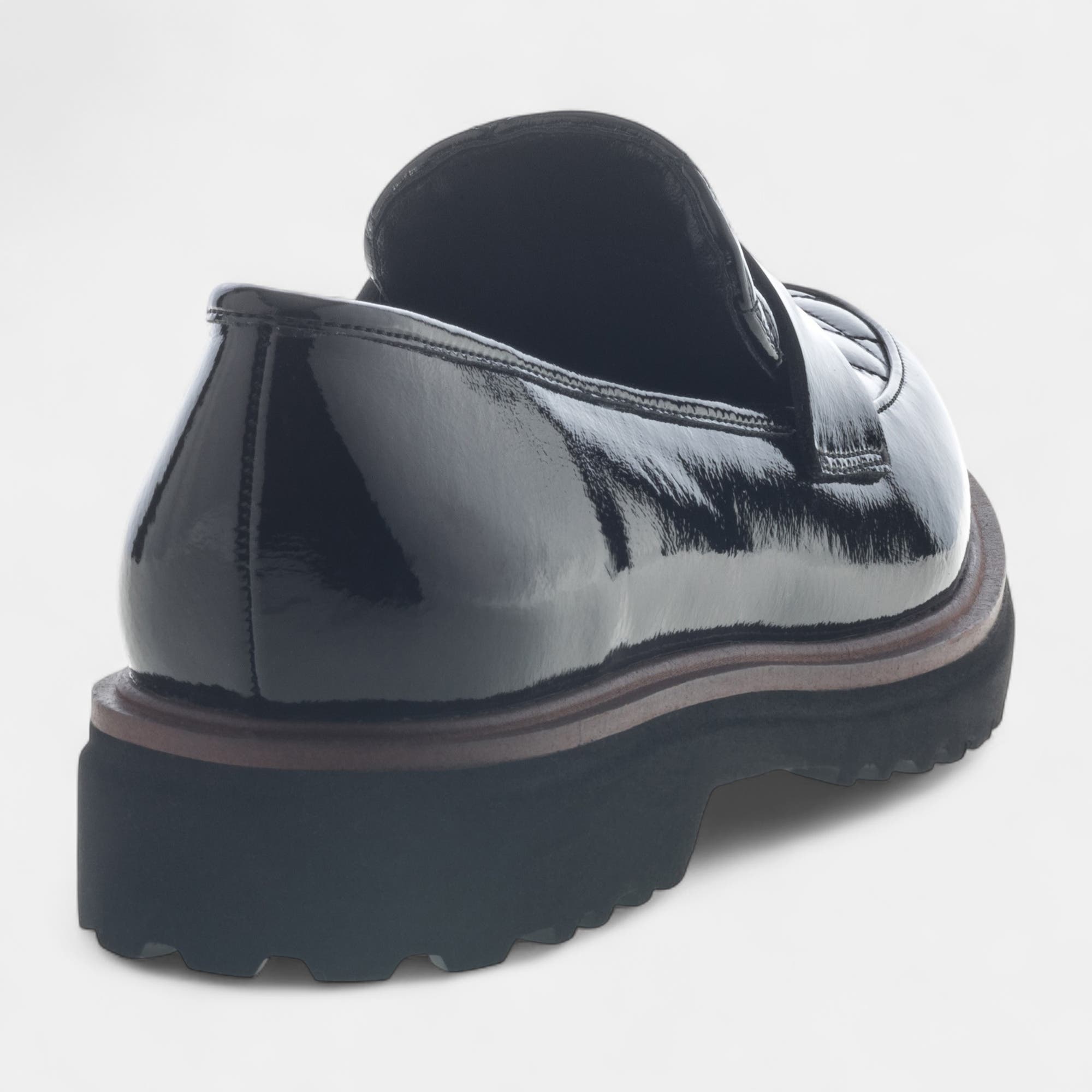 Mocassins Femme noir vernis
