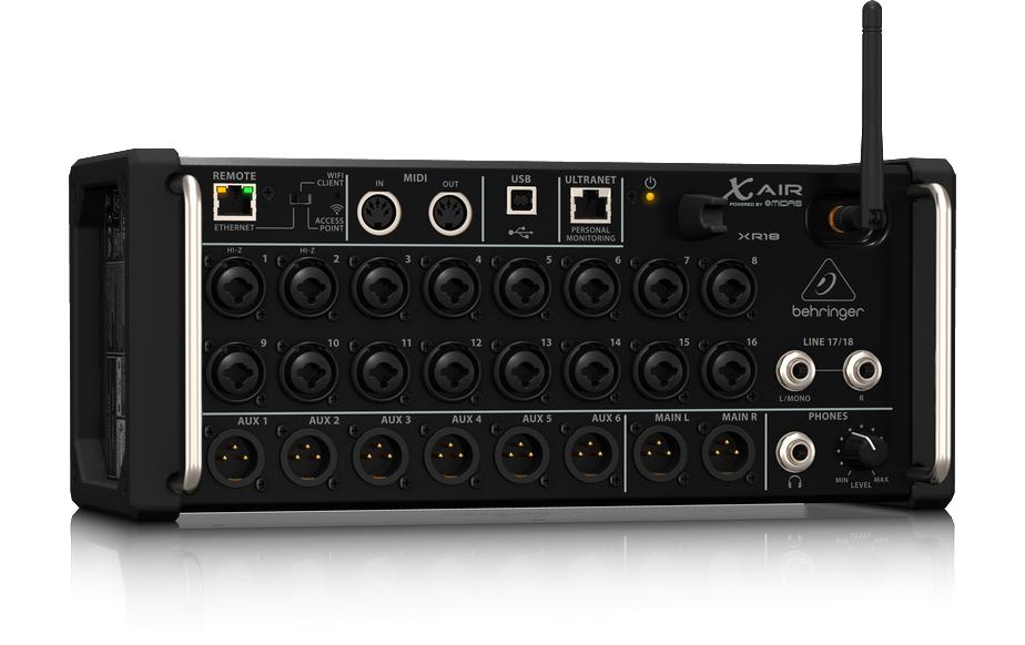 Mischpult X AIR XR18<br>Digitales Mischpult für Android und iPad Tablets