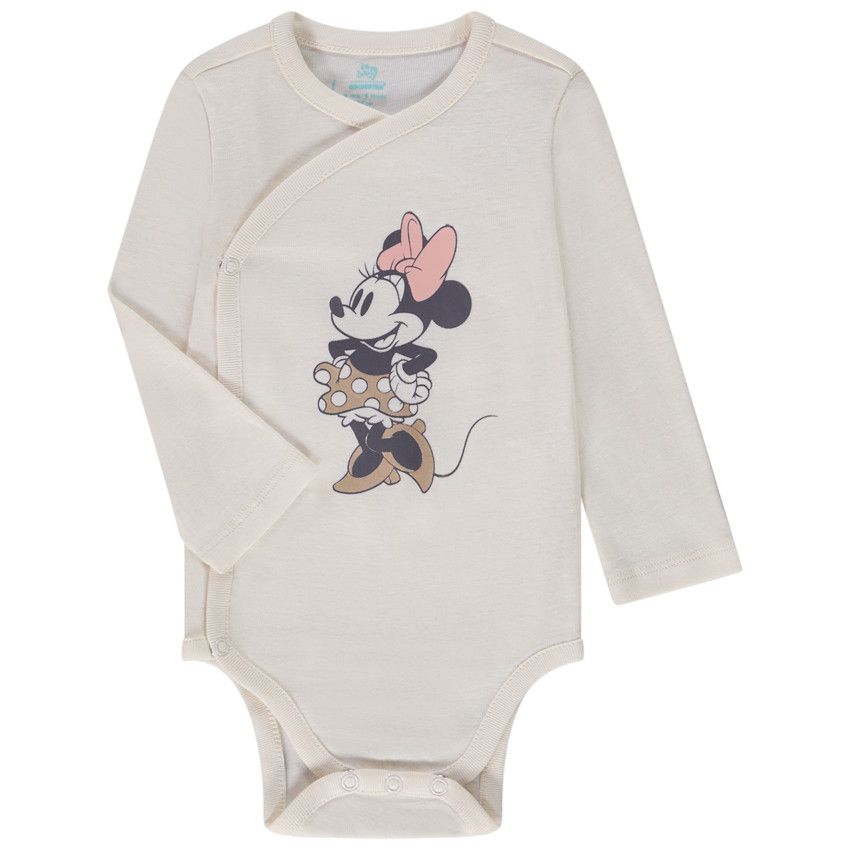 Lot de 3 bodies en jersey imprimé Minnie Disney pour bébé fille - Rose