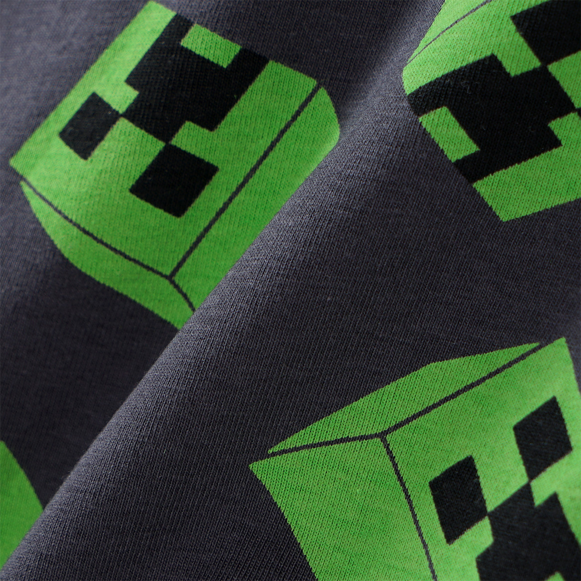 Topolino 2 Minecraft Unterhemden mit Prints dunkelgrau / grün