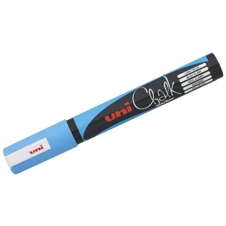 uni-ball Chalk Marker hellblau 1,8 2,5 mm, Rundspitze