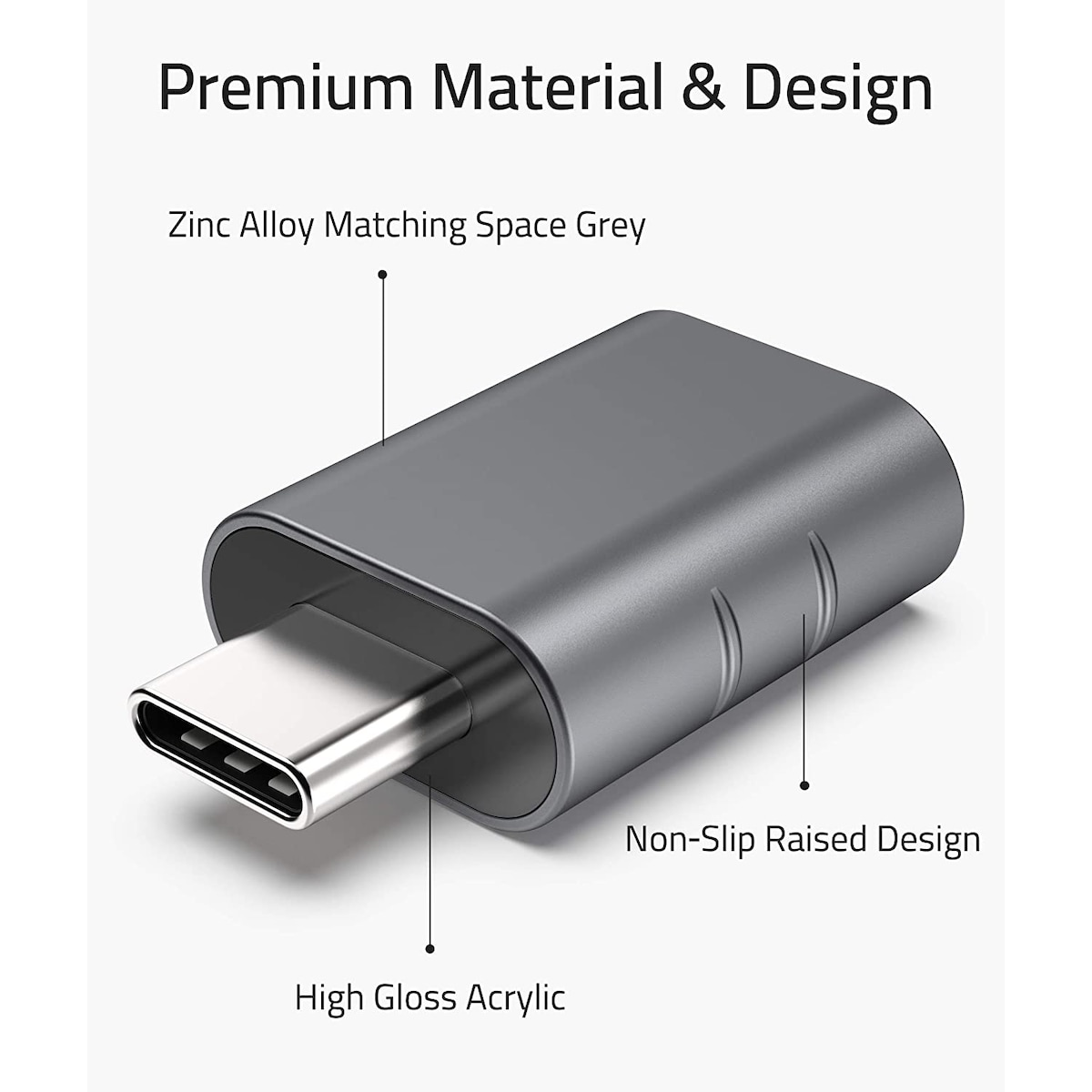 USB-adapter USB til USB C-adapteromformer