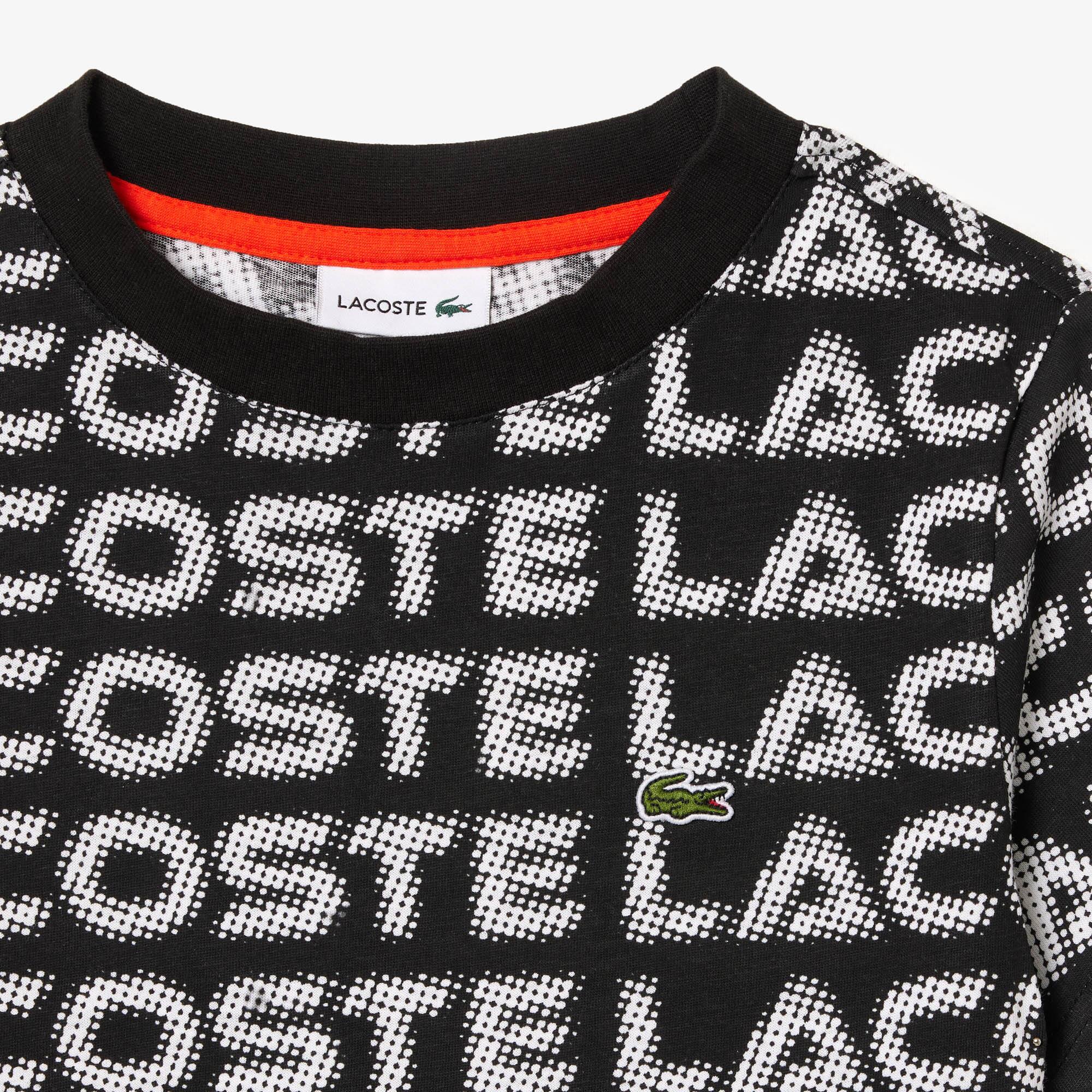 T-shirt avec imprimé siglé en coton T-Shirts & Chemises - Noir - Lacoste - Garçon