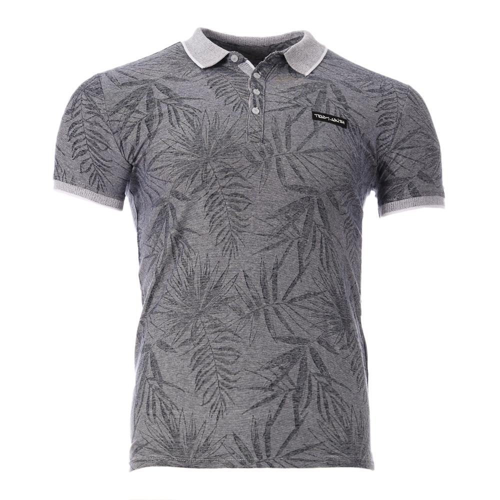 Teddy Smith Polo Gris Bleuté Homme Teddy Smith Pasy 2