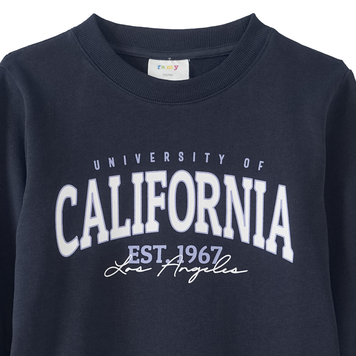 Famy Mädchen Sweatshirt mit Print dunkelblau