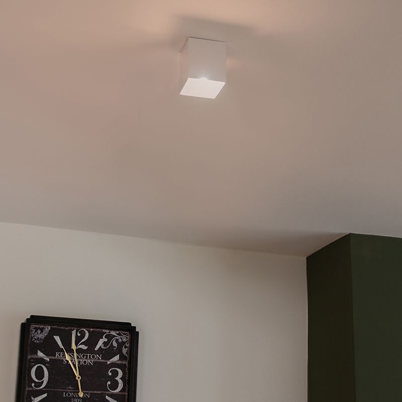 Design opbouwspot wit GU10 50mm  - Qubo
