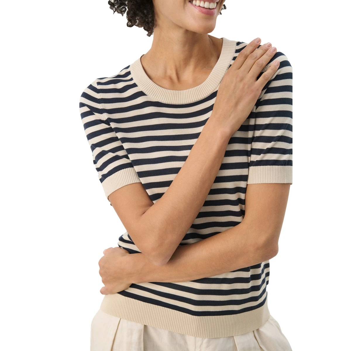 Dames Blouse 25015 blouse streep oversized