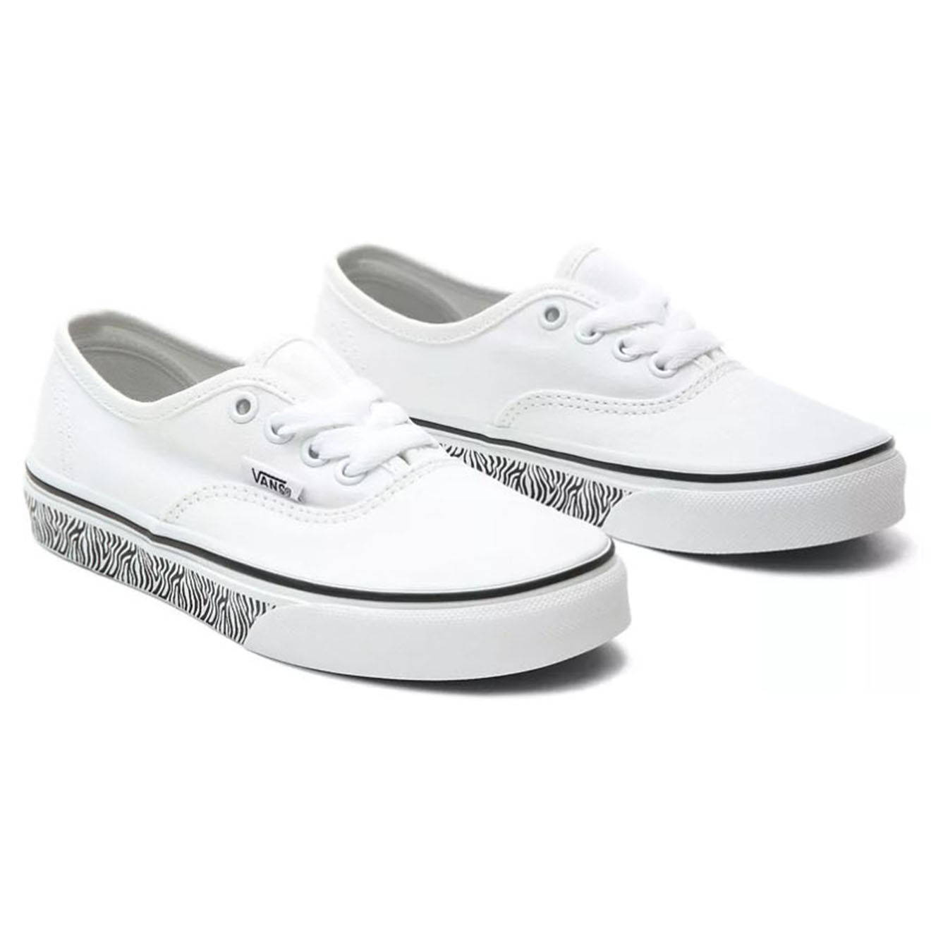Vans Sneakers en Toile Authentic Animal Sidewall blanches