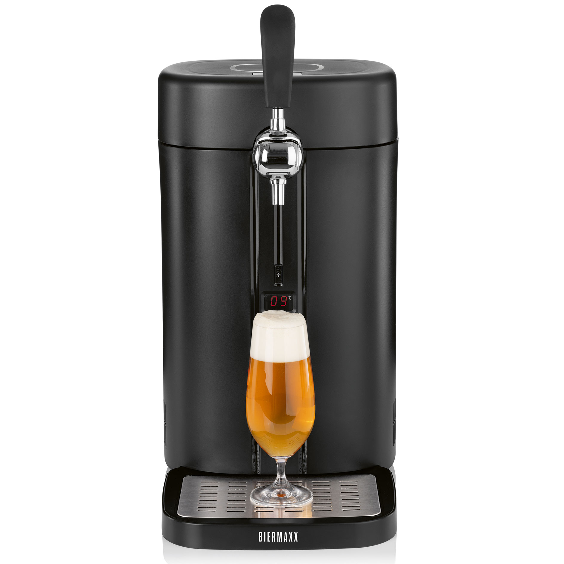 BIER MAXX Bierzapfanlage 14011 - mit CO2-Kapsel - für 5 Liter