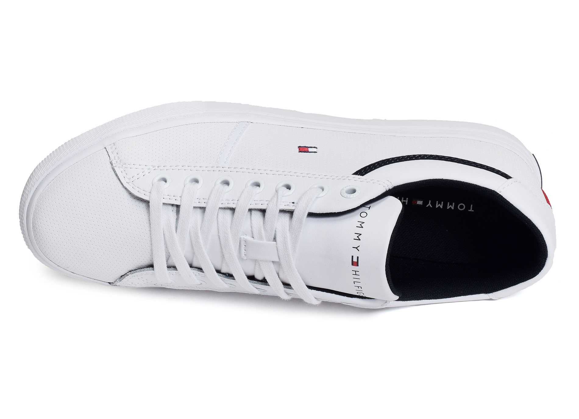 Iconic leather vulc punched 4166 blanc