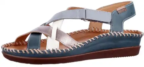 W8K-0741C6 Pikolinos blauw combi - maat 37 sandaal blauw combi - maat 37 Calandschoen