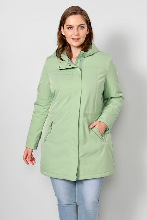 Funktionsjacke, Kapuze, verdeckter 2-Wege-Zipper, Taillen-Tunnelzug