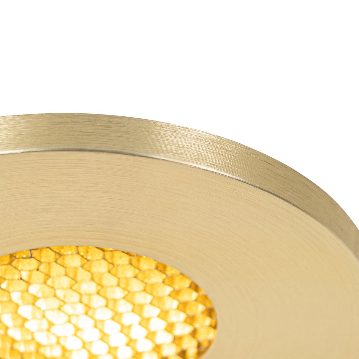 Moderne badkamer inbouwspot goud IP54 - Shed Honey