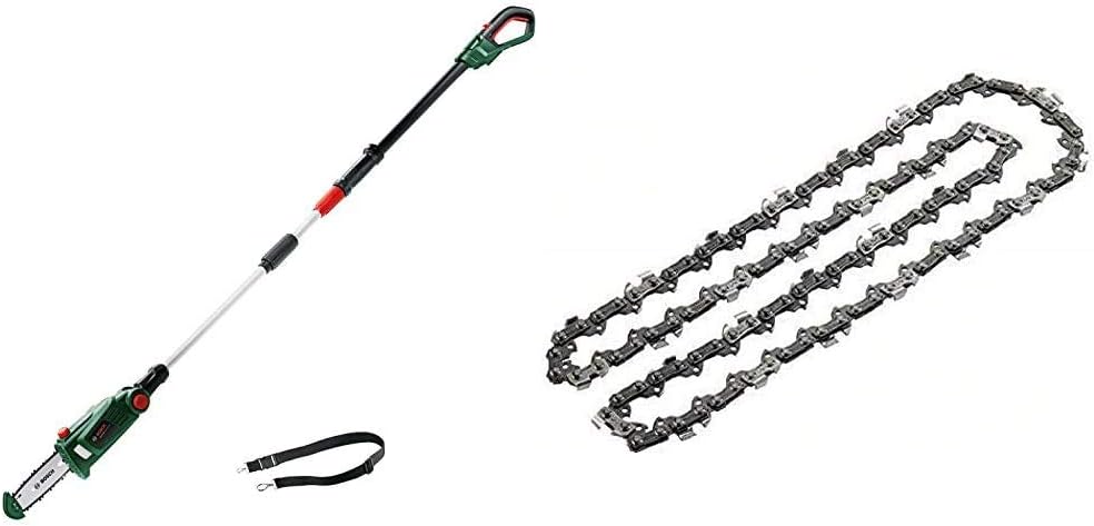 Bosch Akku Hochentaster UniversalChainPole 18 (ohne Akku, Karton, 18 Volt System) & Home and Garden F016800489 Bosch Ersatzkette (für Universal Chain 18, in Blisterverpackung)