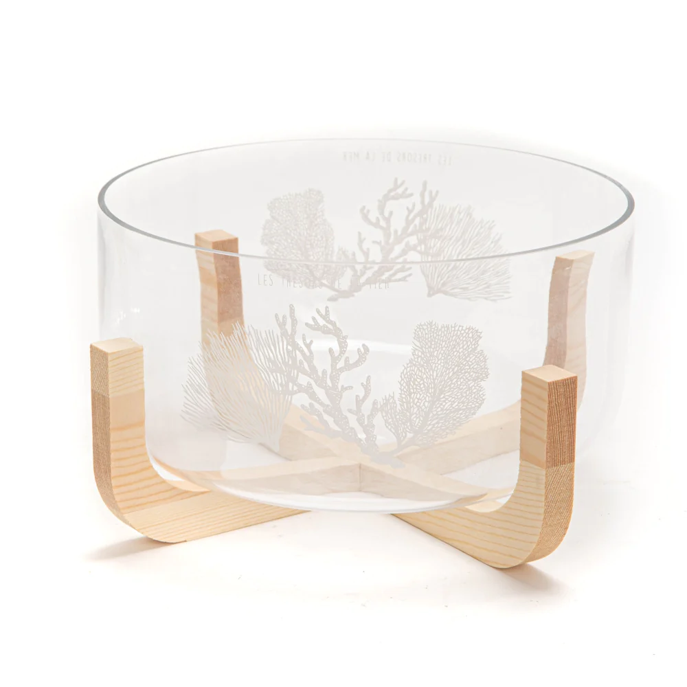 Saladier verre Coralie 24 cm Amadeus