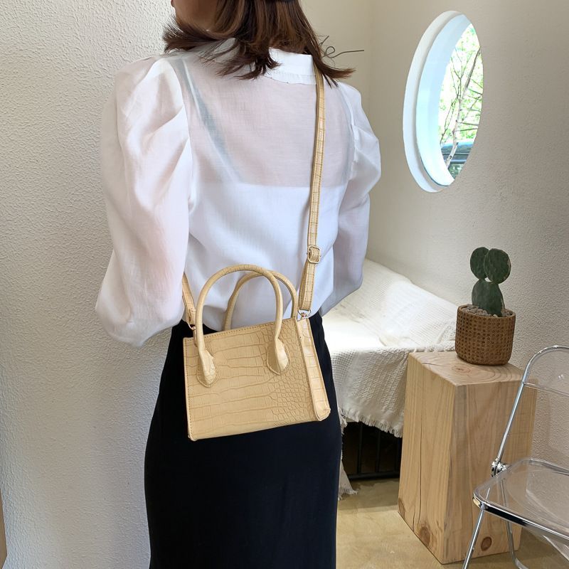 HOVERUP - Croc Grain Crossbody Mini-tas