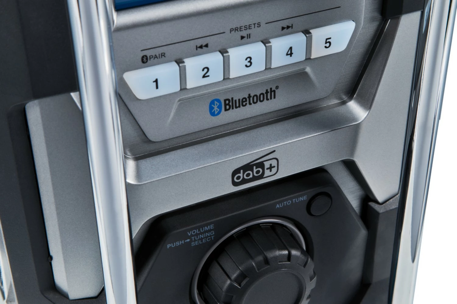 Makita MR004GZ 14,4/18/40V Li-Ion accu bouwradio body - FM/AM - DAB  - Bluetooth - 230V