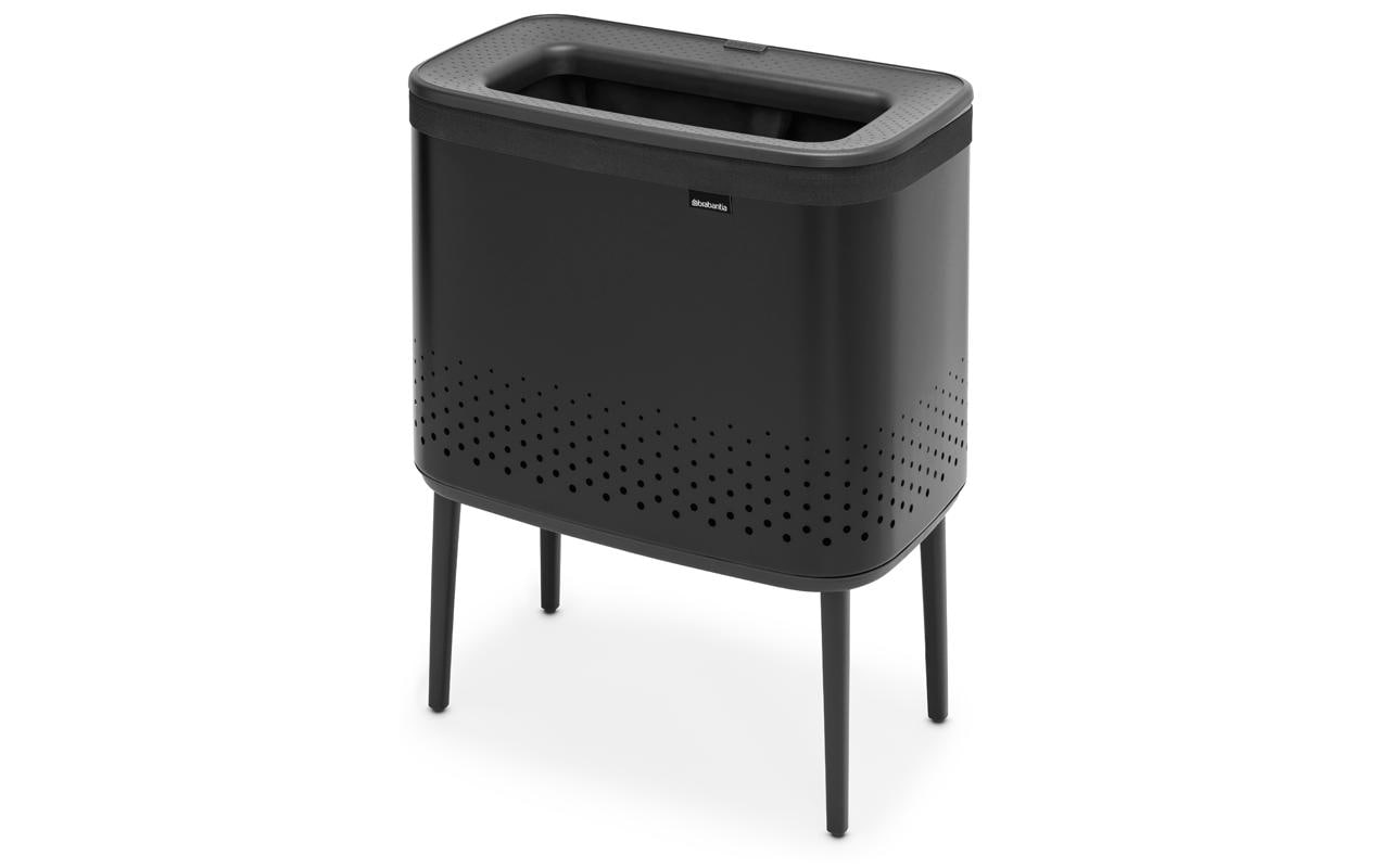 Wäschesammler BO Schwarz, 60 l<br>Schwarzer Wäschekorb