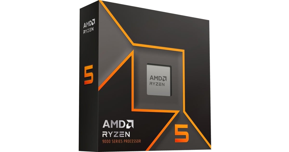 AMDRyzen 5 9600X, 3,9 GHz (5,4 GHz Turbo Boost) socket AM5 processor  (Unlocked, Boxed)