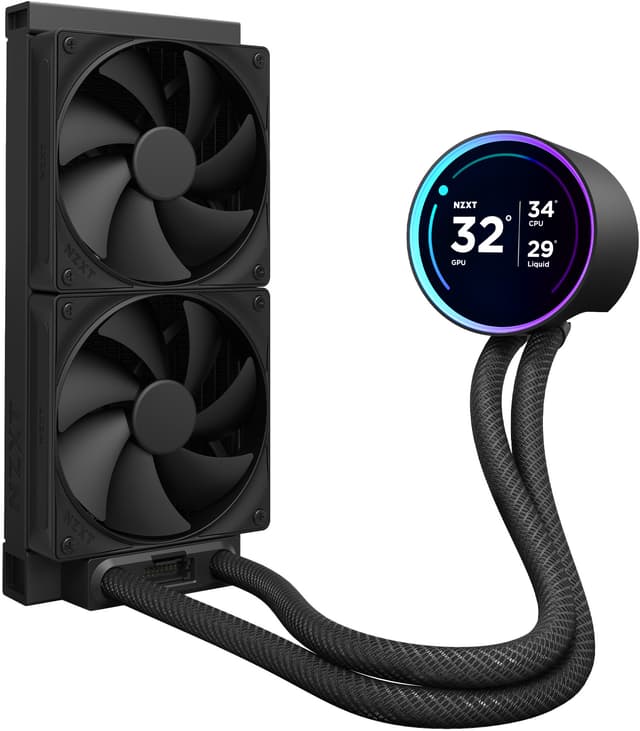 NZXT Kraken 240 Elite V2 CPU-væskekøler (sort)