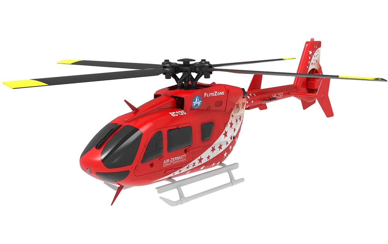 Helikopter EC135 Air Zermatt 4-Kanal, 6G, RTF<br>Kleiner Singlerotor EC135 Hubschrauber in Air Zermatt Lackierung mit 6G Gyro