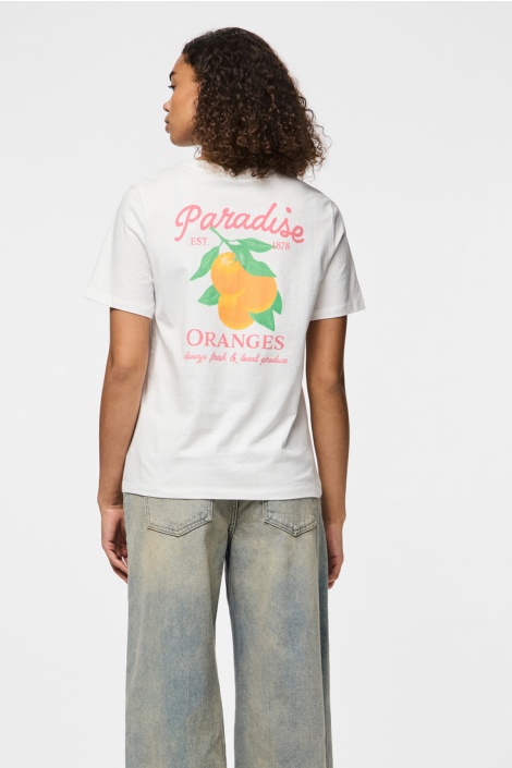 Pieces witte dames t-shirt