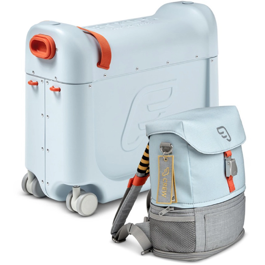 JETKIDS™ BY STOKKE® Aufsitzkoffer BedBox™ mit Crew BackPack™ Blue