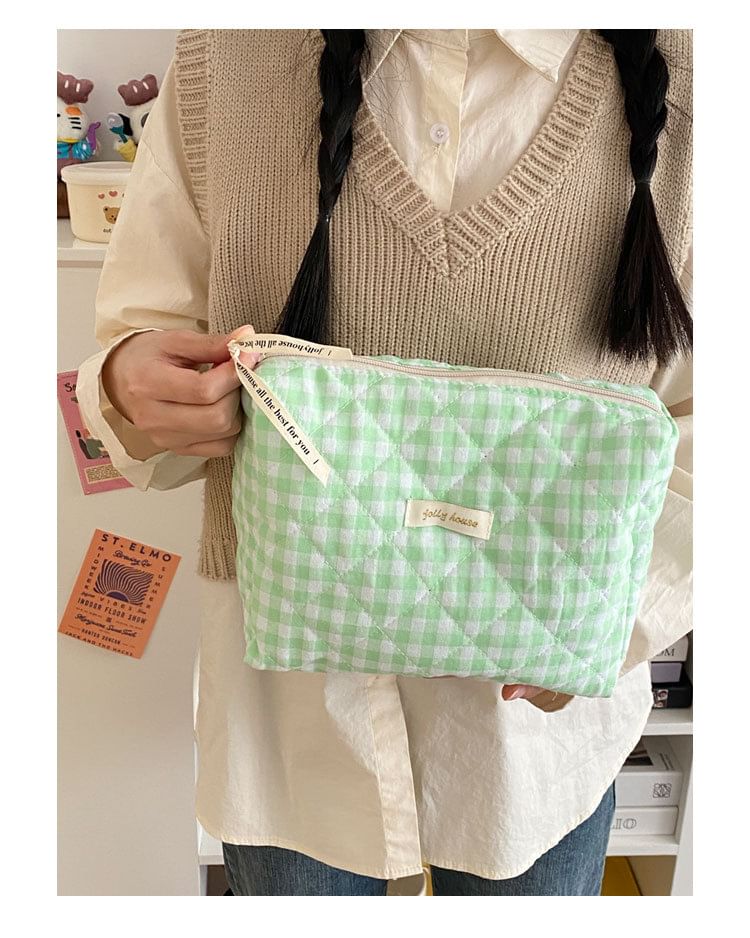 TangTangBags - Gewatteerde make-uptas met rits