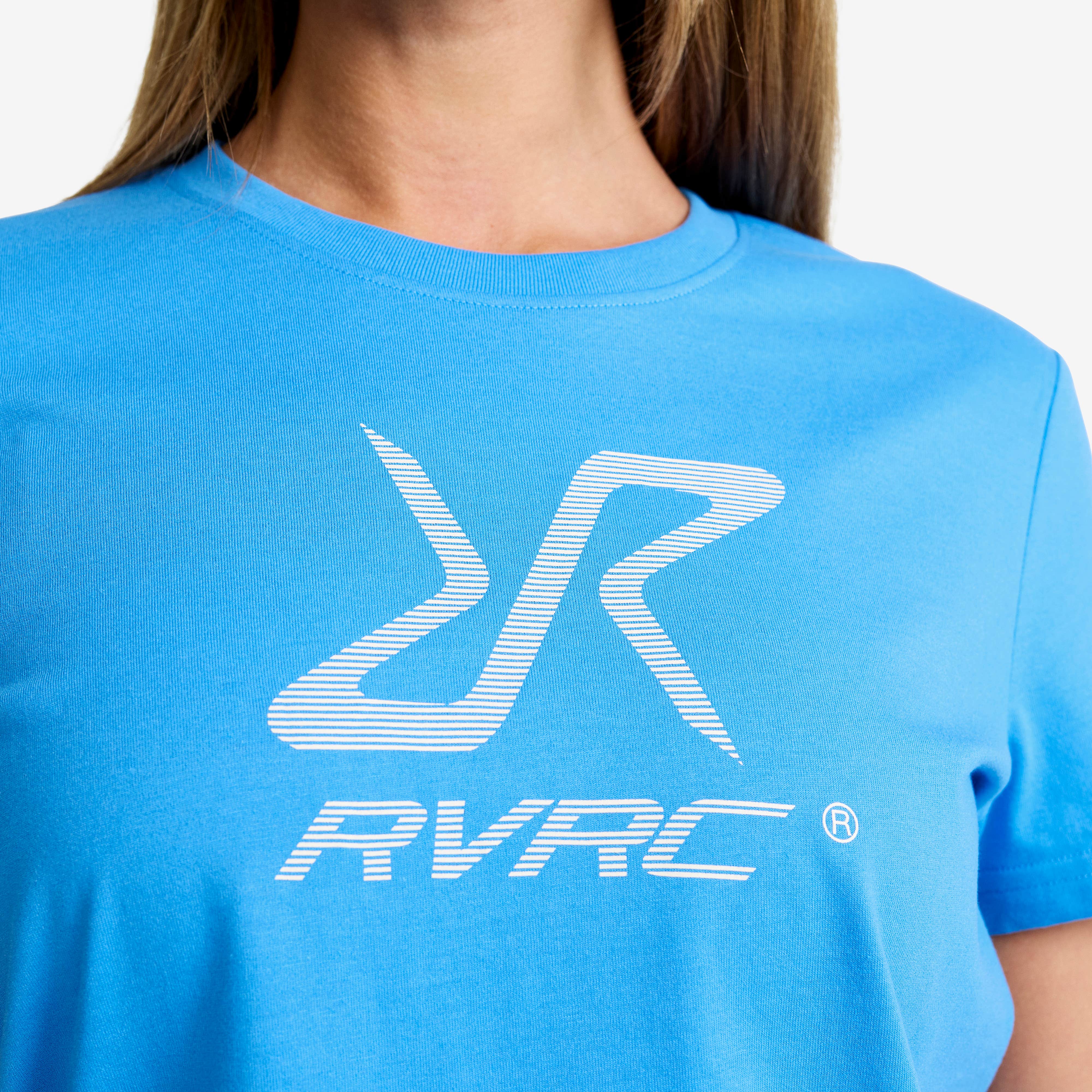 Easy Graphic Logo T-shirt Dame Azure Blue