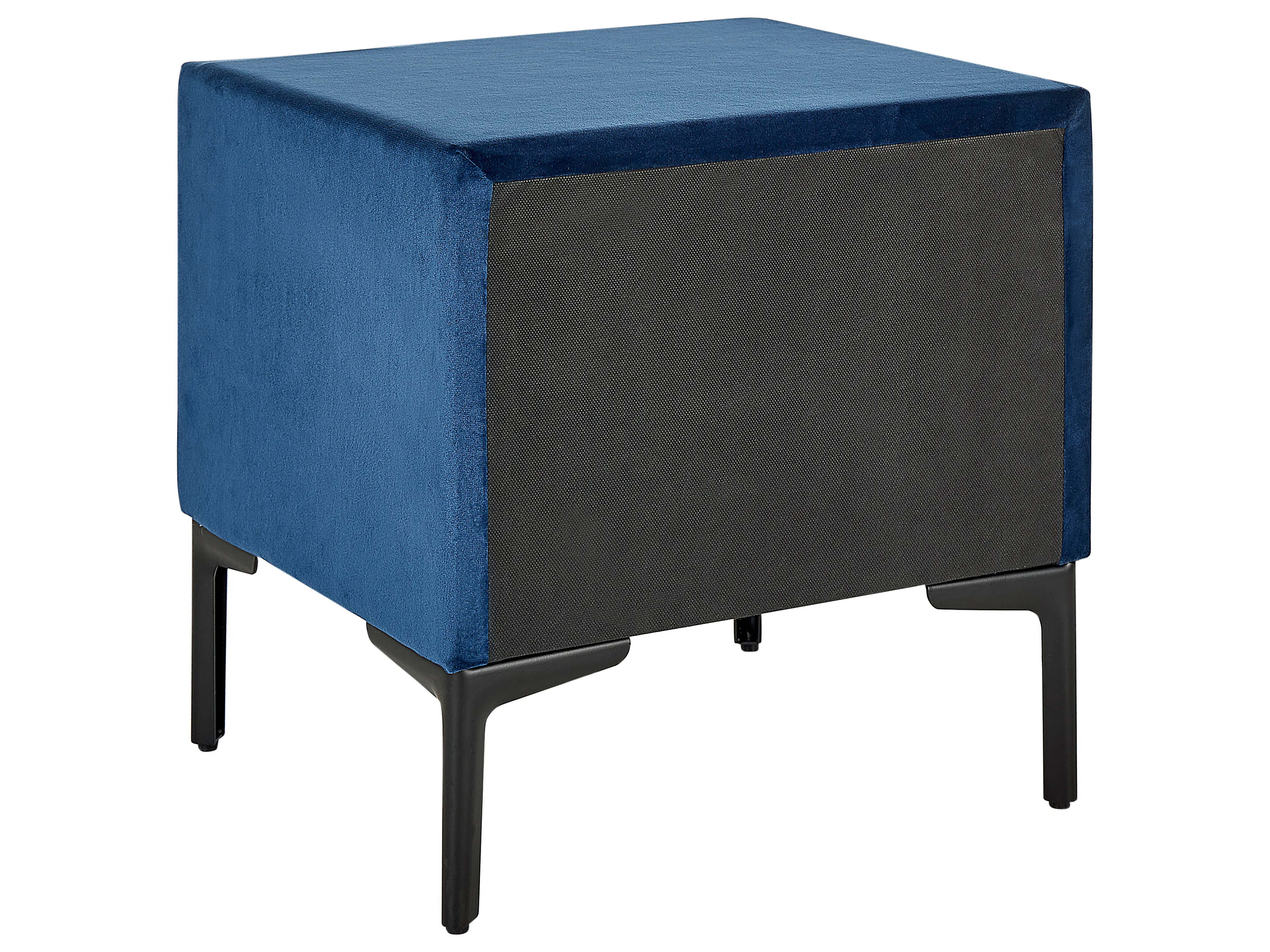 Slaapkamerset Fluweel SEZANNE 180 x 200 cm Marineblauw