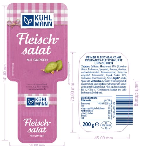 Kühlmann Fleischsalat mit Gurken