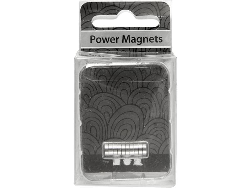 Creativ Company Haftmagnet Power 5 mm, 10 Stück Kraftvolle Magnete