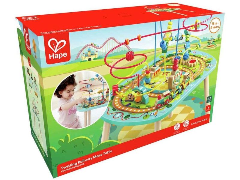 Hape Eisenbahn-Labyrinth Motorikschleife