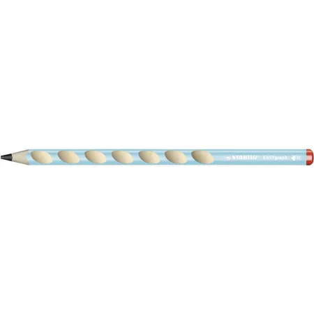 Ergonomischer Dreikant-Bleistift für Rechtshänder - STABILO EASYgraph in blau - Einzelstift - Härtegrad HB