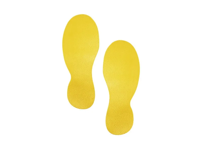 Gulvmarkering Fod Duraline Strong 90x240x0,07 mm gul - (5 sæt pr. pakke)