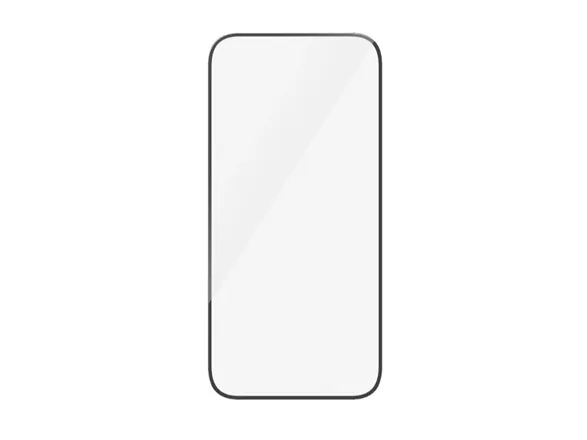 PanzerGlass - Skærmbeskytter for mobiltelefon - ultrabred pasform - glas - rammefarve sort - for Apple iPhone 15 Plus, 16 Plus