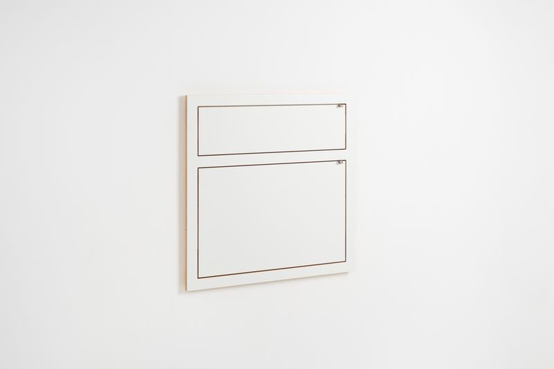FlÃ¤pps Wandbureau|secretaresse 80x80-2 - Wit