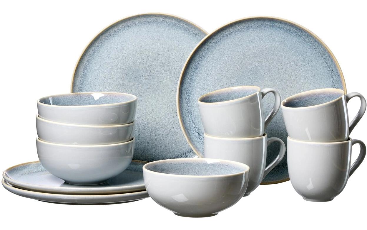 Speise-Service Skagen 12-teilig, Graublau<br>Geschirr-Set