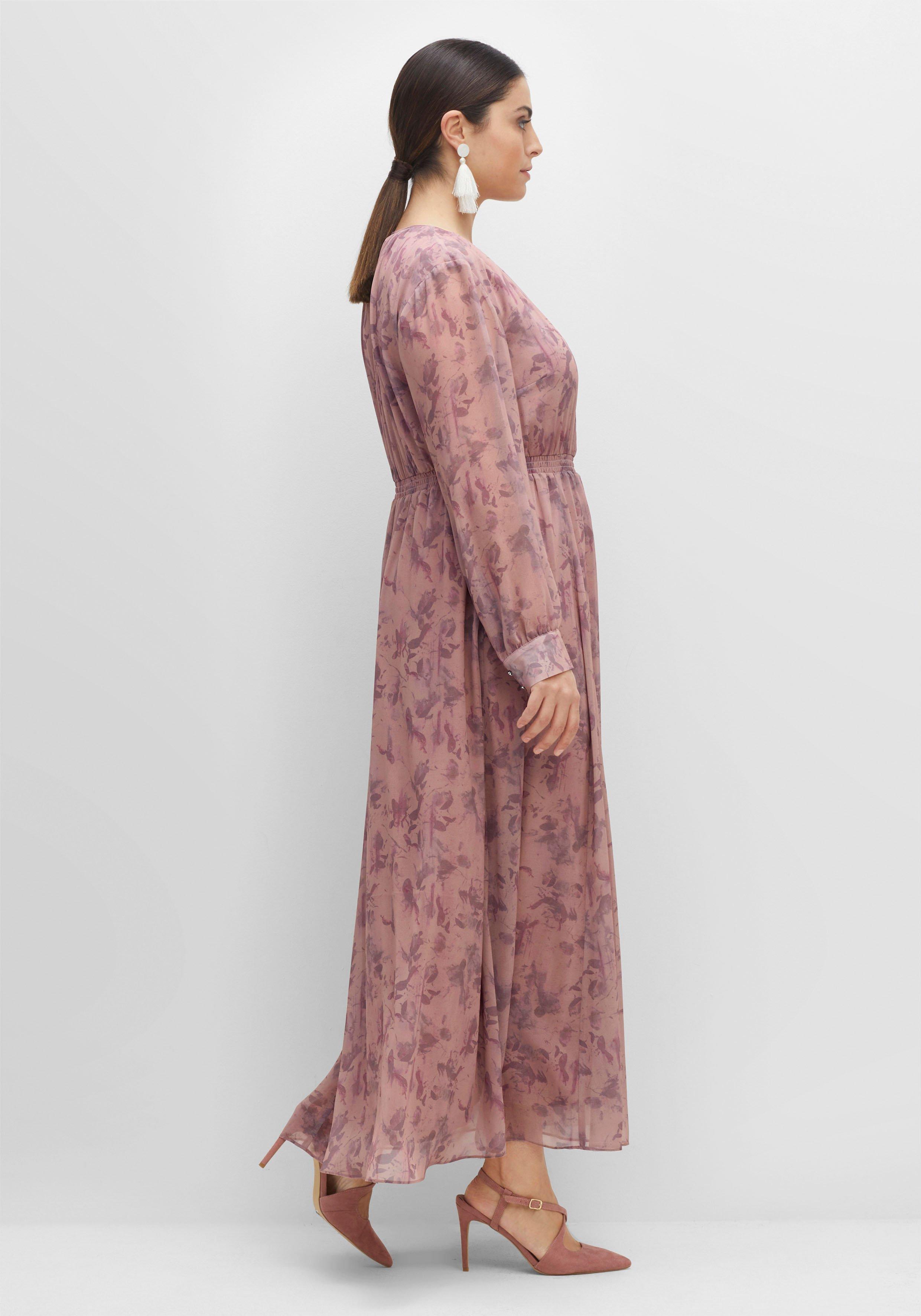 Chiffonkleid in Maxilänge, mit Alloverprint