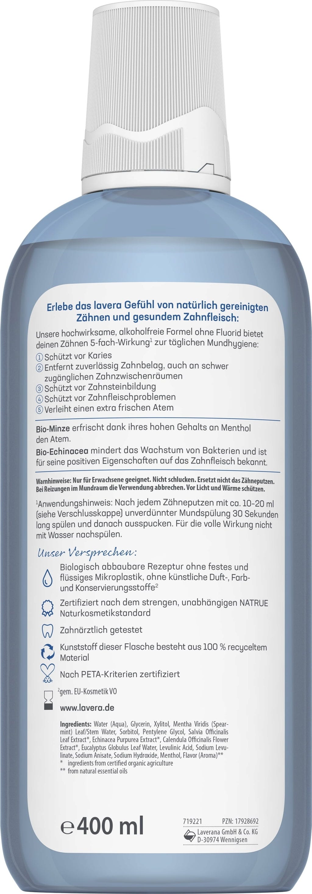 lavera  Mundspülung Complete Care, 400 ml