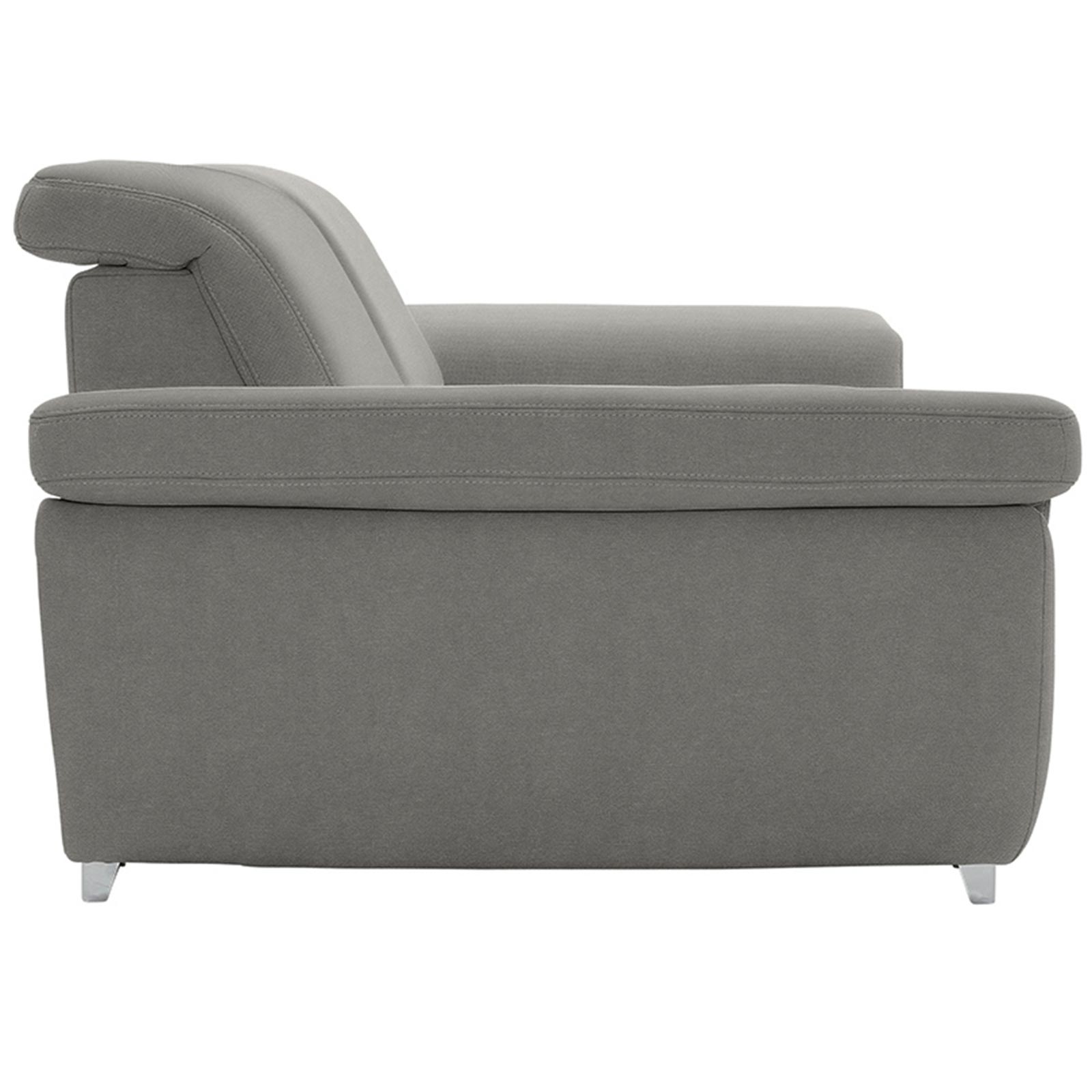 polsterpower 2,5-Sitzer Boxspringsofa - Belle silver - Basismodell