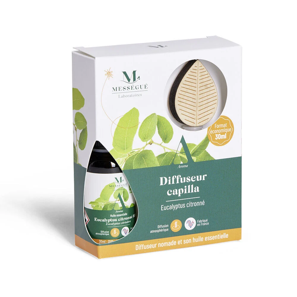 Diffuseur capilla nomade Mességué eucalyptus citronné 30ml