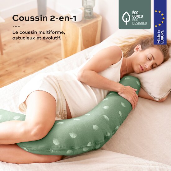 Coussin de grossesse 2en1 B.Love   Wind Green        de               Babymoov
