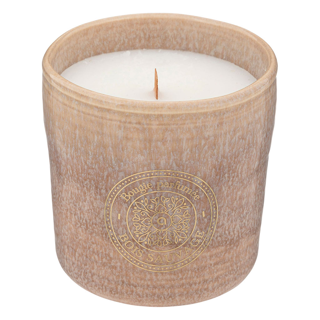 Bougie parfumée MARCO grès bois sauvage 350g