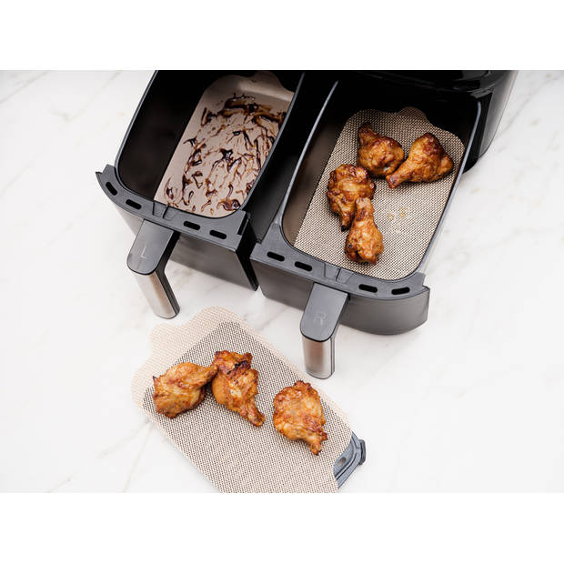 Nostik bak- & beschermfolie dubbele Airfryer 4x