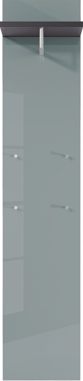 vito Garderobenpaneel SIRIANO 39 x 190 cm silbergrau/ anthrazit