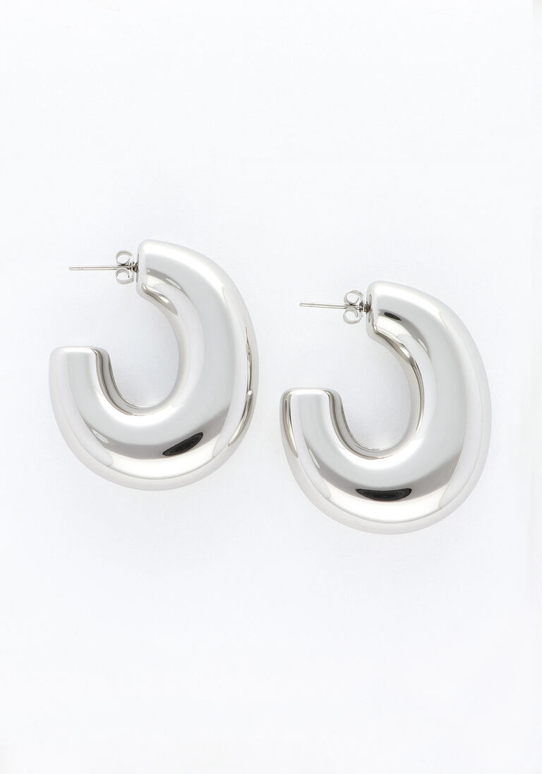 NOTRE-V zilveren notre-v oorbellen earring big