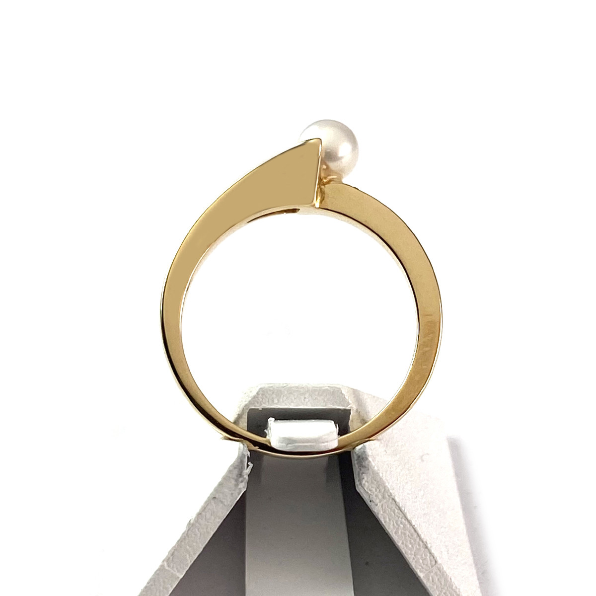 Bague d'occasion or 750 jaune perle de culture