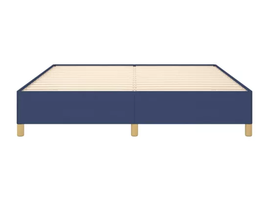 Sommier à lattes de lit Bleu 180x200 cm Tissu